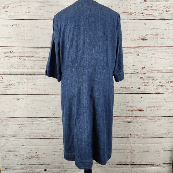 J. Jill Clearnight Denim Dress 1X - Picture 3 of 6